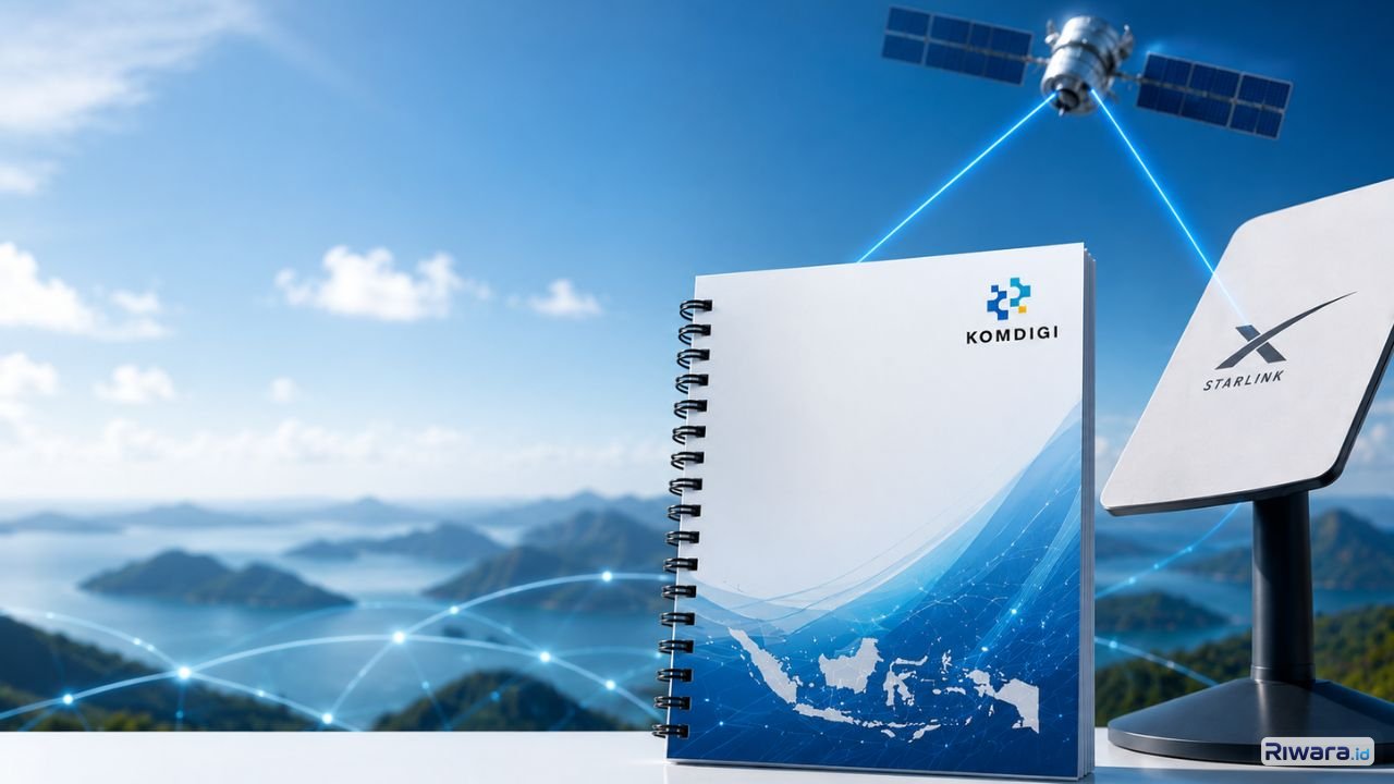 Dokumen blueprint penyehatan industri telekomunikasi Komdigi menunjukkan arah baru regulasi internet nasional yang mulai mengakomodasi perkembangan teknologi satelit modern termasuk layanan berbasis Low Earth Orbit LEO seperti Starlink